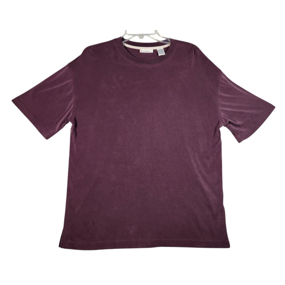 Brooks Brothers Men's Performance T Shirt Burgundy      100% Polyester Size M